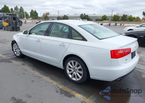 2013 Audi A6 3.0T Premium from USA, damaged, VIN WAUGGAFC3DN087643